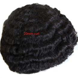 New Product Man Hair Unit Human Hair Wig Afro Toupee For Black Men For Black Men