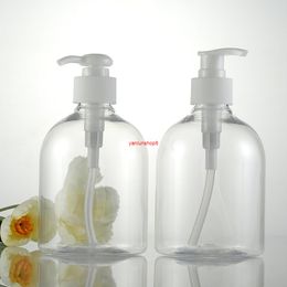 10pc 400ml clear lotion pump container empty shampoo plastic bottle with liquid soap dispenser refill cosmetic spray pumpgood package