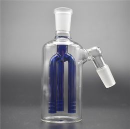 Glass Ash Catcher recycler three arm stree perc 14mm 18mm Female ashcatcher adapter for glass water bong and water pipe bong