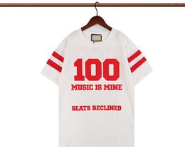 Realfine T-Shirts 5A 60744 100 Music is Mine Baumwoll-T-Shirt für Damen Herren T-Shirts Polos Größe S-XXL