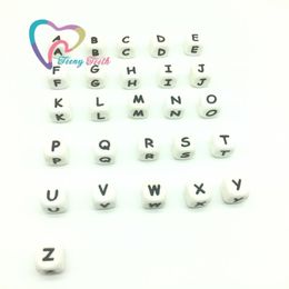 Teeny Teeth 26 PCS Alphabet Bead Silicone Letter Beads Baby Teething Alphabet BPA Free Silicone Bead For DIY Baby Teething Toys Y200730