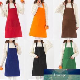 Convenient Kitchen Cooking Bibs Apron Dress For Women Waterproof Kitchen Restaurant Aprons Accessories Classic Adjustable Bib