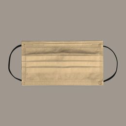 Morandi Colour mask disposable three-layer solid earth dustproof and anti-fog breathable Colour facemasks