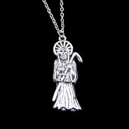 Fashion 51*19mm Grim Reaper Death Pendant Necklace Link Chain For Female Choker Necklace Creative Jewellery party Gift