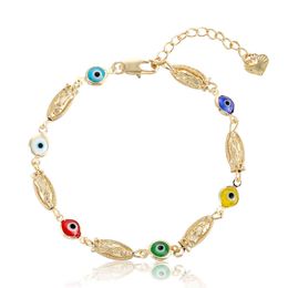 Elfic religion eye colorfu l woman gods bracelet gold jewerly