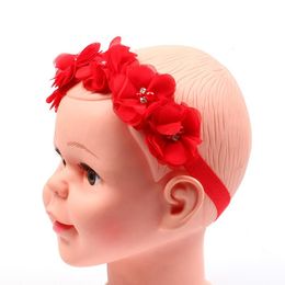 girl baby headband Infant hair accessory clothes band Lace Flower newborn Headwear hairband Gift Toddlers Turban Rainbow