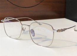 New fashion design optical eyewear 8060 square titanium frame business and generous style simple versatile retro transparent eyeglasses