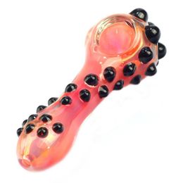 Non-slip Cool Colourful Pyrex Thick Glass Smoking Tube Handpipe Portable Handmade Dry Herb Tobacco Oil Rigs Bong Innovative Design Pipes DHL