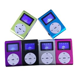 Mini Clip MP3 Player With LCD Screen & FM Support Micro SD TF Card Convenient