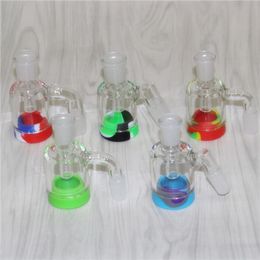 Smoking Glass Reclaim Catcher handmake with 14mm 18mm joint Quartz Banger Nails for dab rig bong silicone nectar via DHL