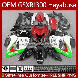 Injection Body For SUZUKI Hayabusa GSXR 1300 CC GSXR-1300 08-19 77No.38 1300CC GSXR1300 Green red 08 09 10 11 12 13 GSX R1300 2014 2015 2016 2017 2018 2019 OEM Fairing