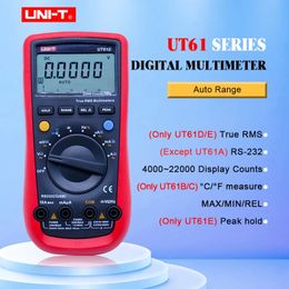 UNI-T UT61A UT61B UT61C UT61D UT61E Digital Multimeters True RMS AC DC Auto Range Tester Metre hEF RE-232 Diode Temperature