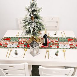 hot Christmas decoration table flag creative Snowman Santa Claus elk Christmas table cloth table home decoration T2I51604