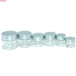 10pcs Empty Glass Jars Refillable Bottles Cosmetic Makeup Container Small Round Bottle Little Cream Series Sample Containerhigh qualtit