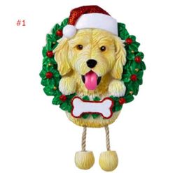 2020 Christmas DIY Name Greetings Ornament PVC pet dog Pendant New Christmas tree pendant ornament by dhl