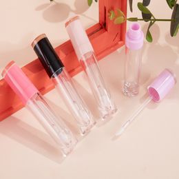 100pcs/lot Hot sale 8ML Empty Lipstick Tubes Transparent 8ml Lip Gloss Tubes Clear bottles container