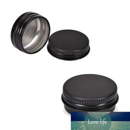 50Pcs 10g 15g Aluminium Jar Black Empty Small Lip Oil Cosmetic Eye Cream Bottle Refillable Batom Travel Set Lotion Tin Container