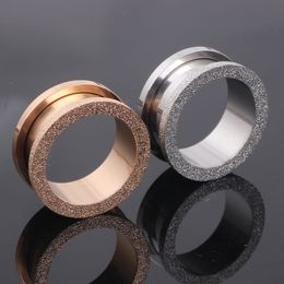 JUNLOWPY Glitter Oro rosa Argento Tappo per orecchio Vite PiercingTunnel Espansore per orecchio Calibri Kit Gioielli per il corpo Orecchino del tunnel della carne