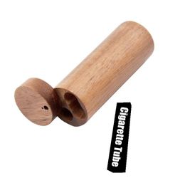 Latest Mini Natural Wooden Dugout One Hitter Smoking Tube Stash Case Portable Herb Tobacco Cigarette Storage Cover Innovative Design Box