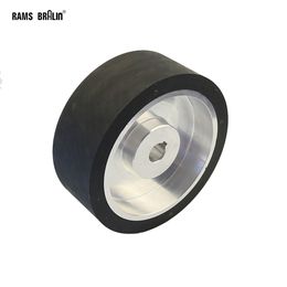 200x75mm Belt Grinder Wheel Replacement Parts Drive Idle Contact Rubber Wheel