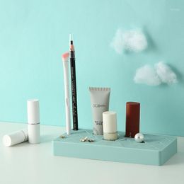 -Caixa cosmética pequena maquiagem batom armazenamento cremalheira 2020 moda makeup organizador brincos de jóias armazenamento sobrancelha lápis1