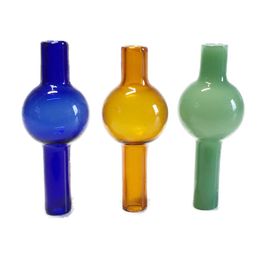 Bubble Glass Carb Cap for Quartz Banger Nail Semitransparent Solid Color Rotation Dome Glass Bongs Water Pipes Dab Oil Rigs Thermal Smoking Accessory