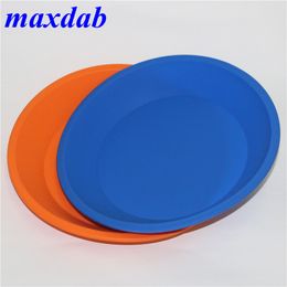 Wax dab mat silicone tray Deep Dish Round Pan 8.5" friendly Non Stick Silicone Container Concentrate Oil BHO fda silicone tray