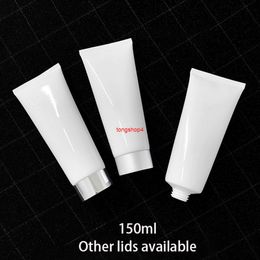 150g White Plastic Squeeze Bottle Empty Cosmetic Tubes 150ml Conditioner Lotion Cream Travel Packaging Container Free Shippinggood qualtity