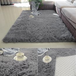 Carpets Super Soft Silk Wool Rug Indoor Modern Shag Area Silky Rugs Bedroom Floor Mat Baby Nursery Children Carpet1