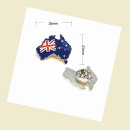 Australia flag Lapel Pin Australian map pin Patriotic soft enamel badge Flag Pins Lapel Pin Series 2021