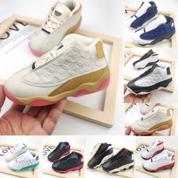 Aurora Green CNY TD Kids Basketball Shoes Flint Toddler NewBorn Baby Reverse He Got Game Bred Small Big Boy Girl Infant Sneakers