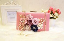 2022 Pink Total Fashion Women Evening Bag Brand Party Banquet Glitter Bag For Ladies Wedding Clutches Handbag Shoulder Bag Chain 07