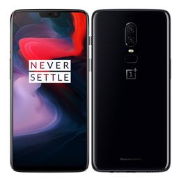 Original Oneplus 6 4G LTE Cell Phone 6GB RAM 64GB ROM Snapdragon 845 Octa Core Android 6.2" AMOLED Full Screen 2.5D Glass 20MP HDR NFC Fingerprint ID Face Smart Mobile Phone