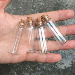 16*50*6mm 5ml Mini Clear Glass Bottles With Cork Small Vials Jars Containers Cute Wishing Bottle 100pcs/lothigh qualtity