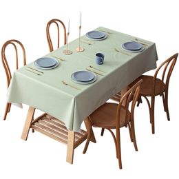 PVC Waterproof Tablecloth Table Cloth Plastic Dining Table Cover home decoracion room decor aesthetic tovaglia plastica tapete T200707