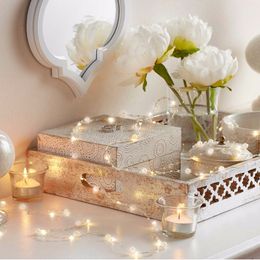 10M Pearl String Fairy Lights Wedding Holiday Lights Battery Power Plug In for Christmas Festival Party Garden Bedroom Decor Y200903