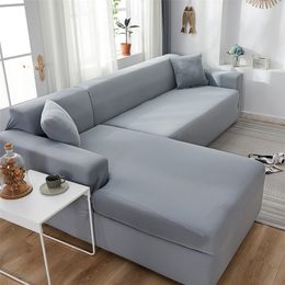 Corner Sofa Covers for Living Room Elastic Slipcovers Couch Cover Stretch Fit L Shaped Sofa funda sofa chaise lounge LJ201216