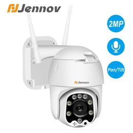 -Kameras Jennov 2MP Überwachung P2P WIFI-Kamera im Freien 1080P Geschwindigkeitsdome IP CCTV-Sicherheits-Wireless-Audio-IP-Schnitt-Home Wetterfest