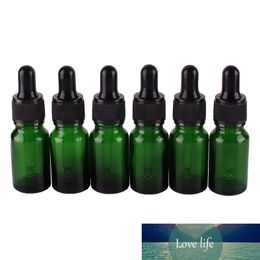 6pcs 10ml Green Glass Dropper Bottles with Pipette Empty Perfumes Bottles Liquid Jars vials