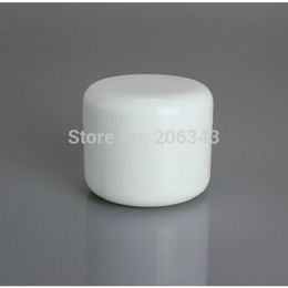 200g round white plastic jar/pot with inner lid for essence/moisturizer/cream/wax/mask cream skin care cosmetic packing