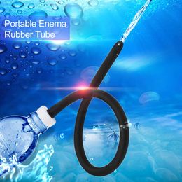 50cm Enema Anal Cleaning Rubber Tube Portable Anal Vaginal Washer Douche Enema Tube