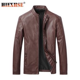 Men Jacket Leather News Motorcycle Men's Leather Lapel Versatile Personality Slimming Zipper Pocket Men's Wash Leather Coat 201124