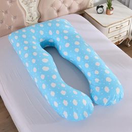 Maternity Pillowcase U Shape Cushion Case Pillow Cotton Cover ummy Cushion Protection Bedding Replace Washable YYF004 201117