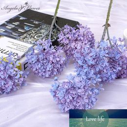 Cheap 3 heads 68cm artificial flower hydrangeas branch DIY party wedding stage background layout flower materials decor for home