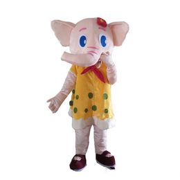 2019 factory hot Cute Elephant Mascot Costume Outfits Adult Size Cartoon Mascot costume For Carnival Festival Commercial Dress