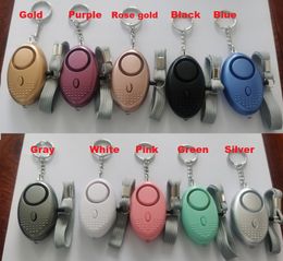 Personal Alarms 130dB Shape Emergency Self Defense Security Alarm Protect Alert Loud Keychain With LED Light 16 colors