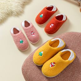 TZLDN Women's Winter Indoor Warm Flat Shoes Christmas cotton slippers Home Bedroom simple home cotton Soft Bottom Slippers X1020