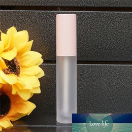10/20/50/80pcs 5ml Empty Lip Gloss tube pink cap lipgloss Plastic clear Frosted Lipgloss Tube packing Container Mini Bottles
