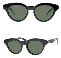 Brand Fashion Women Cateye Sunglasses Men Polarised Sunglasses Cat Eye Eyeglasses High Quality Handmade THE MASK Plank Sun Glasses With box