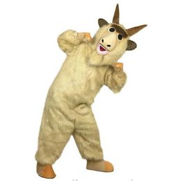 Halloween Furry Goat Mascot Costume High quality Cartoon Character Outfits Adults Size Christmas Carnival Birthday Party Outdoor Outfit